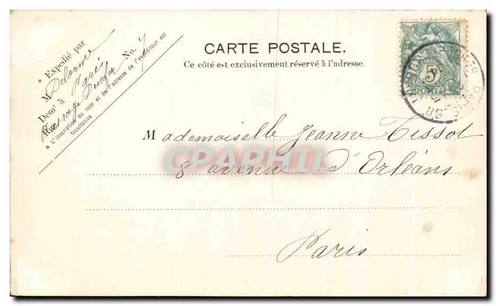 Paris. — Der Sacré-Cœur. Die Dächer. — V. P. Paris. Nr. 10 - Rückseite