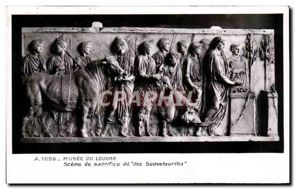 Szenen des Opfers genannt "Suovetaurilia" — Louvre-Museum — n° A.1096 - Vorderseite