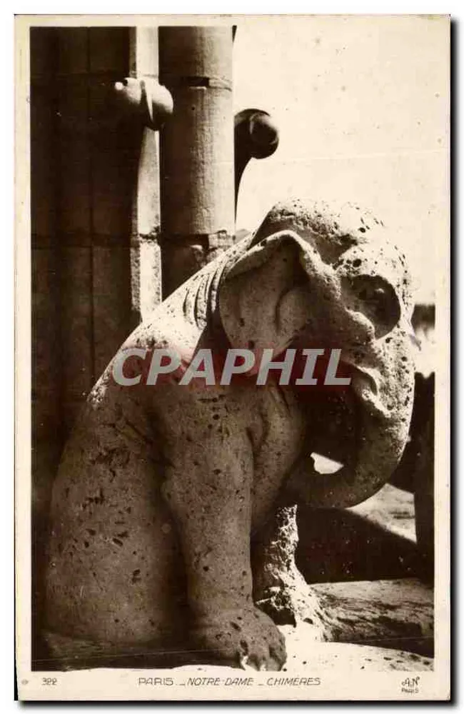PARIS - NOSSA SENHORA - CHIMÈRES — editor JAN, n° 392 - Frente