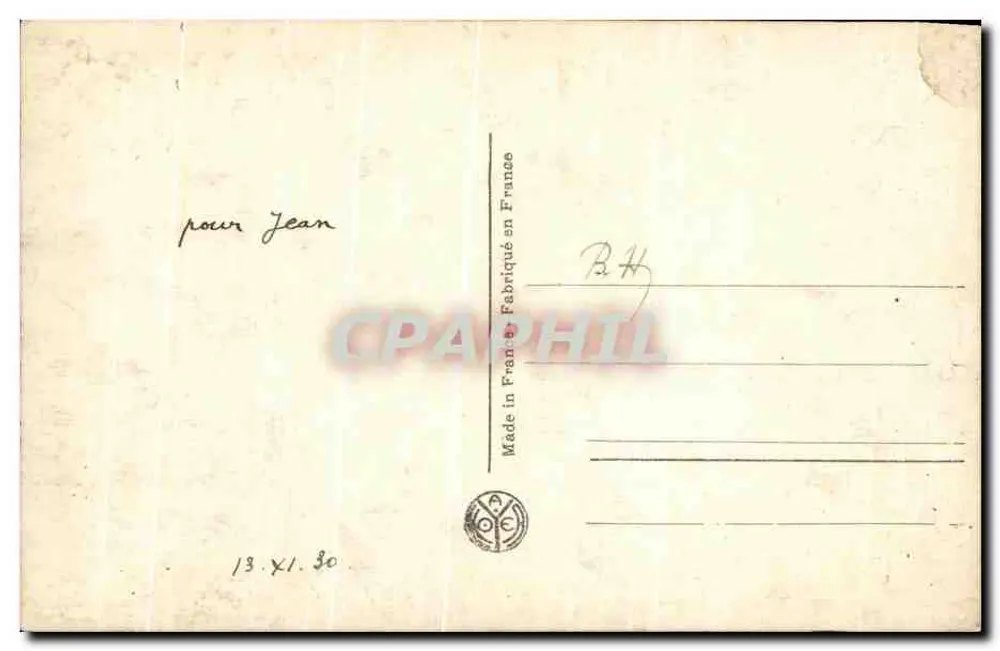 PARIS - NOSSA SENHORA - CHIMÈRES — editor JAN, n° 392 - Verso