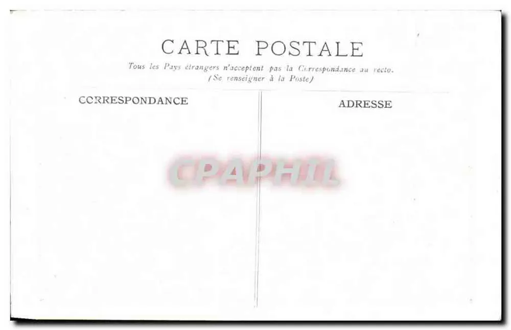 Museu do Louvre — Praça do Carrousel — B. C. C. n° 1411 - Verso