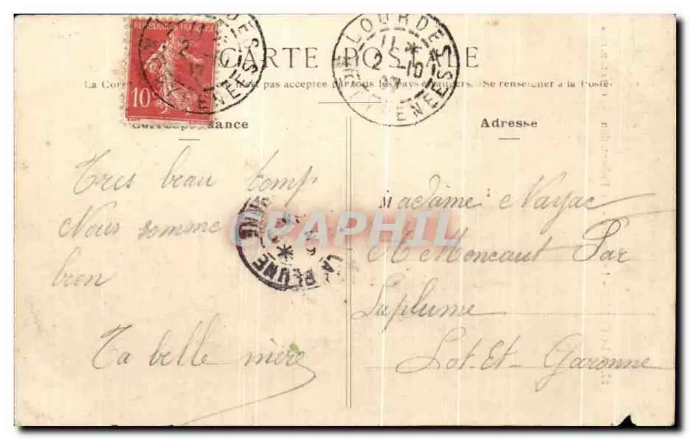 La Rosière - A Apresentação - Editor L. W. Paris - Verso