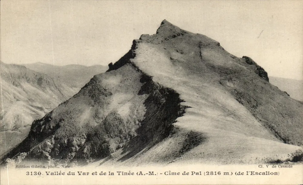Tal des Var und der Tinée (A.-M.) — Cime de Pal (2816 m.) (von Escalion) — Edition Gilettà, Foto Nice, Nr. 3130 - Vorderseite
