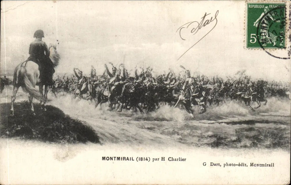 Montmirail (1814) — Reiterschlacht — G Dart, photo-Verlag Montmirail - Vorderseite