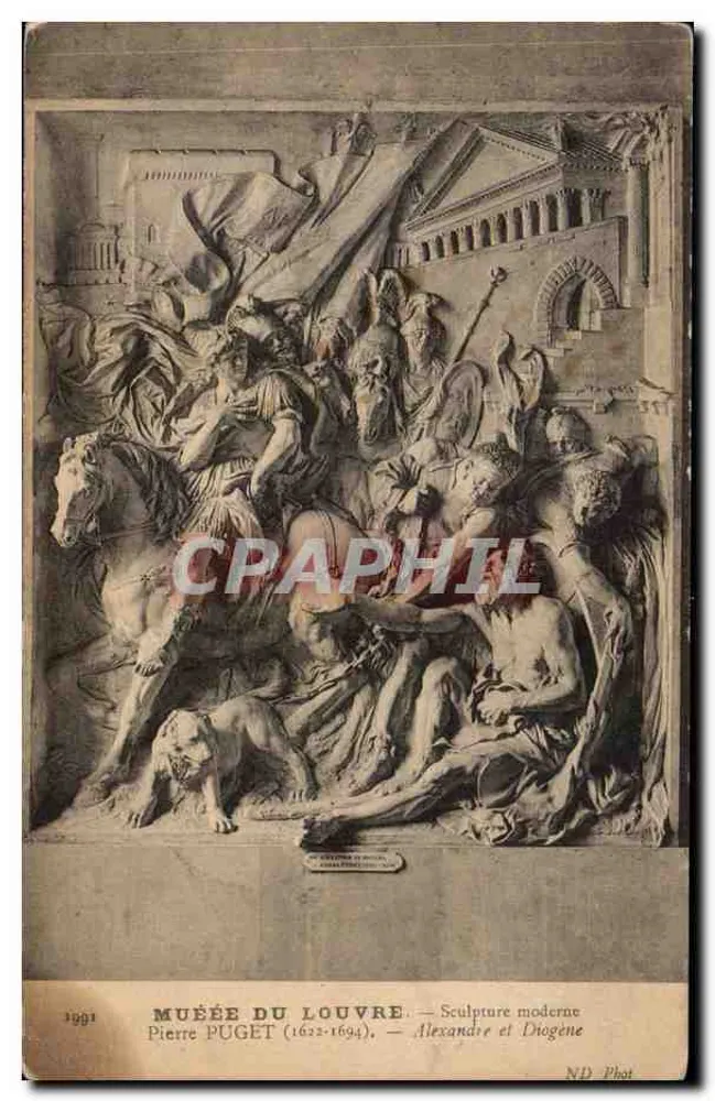 Louvre-Museum — Moderne Skulptur — Pierre Puget (1622–1694) — Alexandre und Diogène - Vorderseite