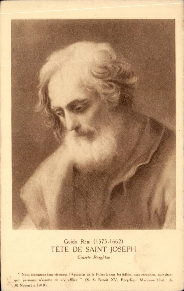Kopf des Heiligen Joseph — Guido Reni (1575-1662) — Galerie Borghese - Vorderseite