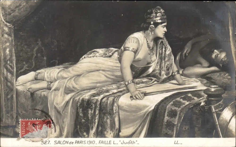 Judith — Salão de Paris 1910 — Faillie L. n°527 - Frente