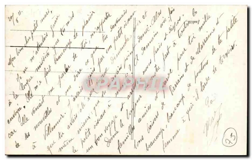 Judith — Salão de Paris 1910 — Faillie L. n°527 - Verso