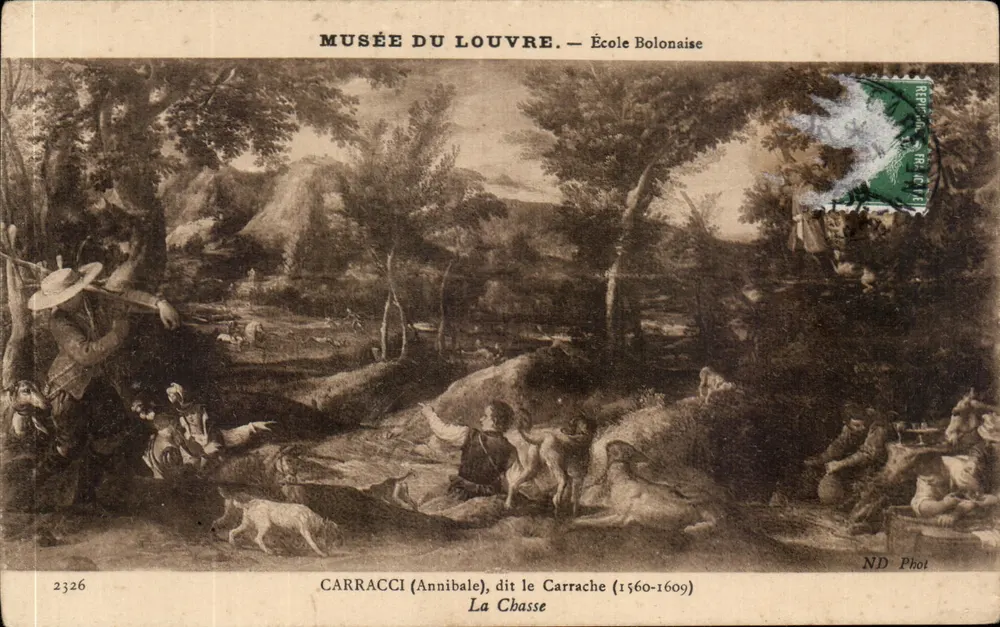 Louvre-Museum — Schule von Bologna — Carracci (Annibale) genannt Carrache (1560-1609) — Die Jagd - Vorderseite