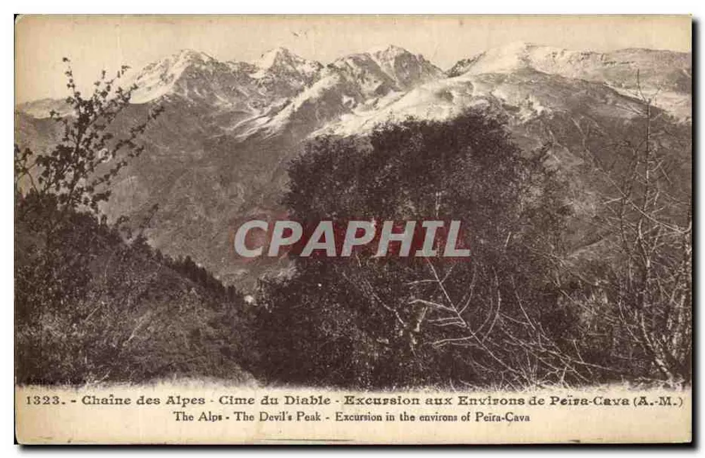 Alpenkette - Cime du Diable - Ausflug in die Umgebung von Peïra-Cava (A.-M.) - Vorderseite