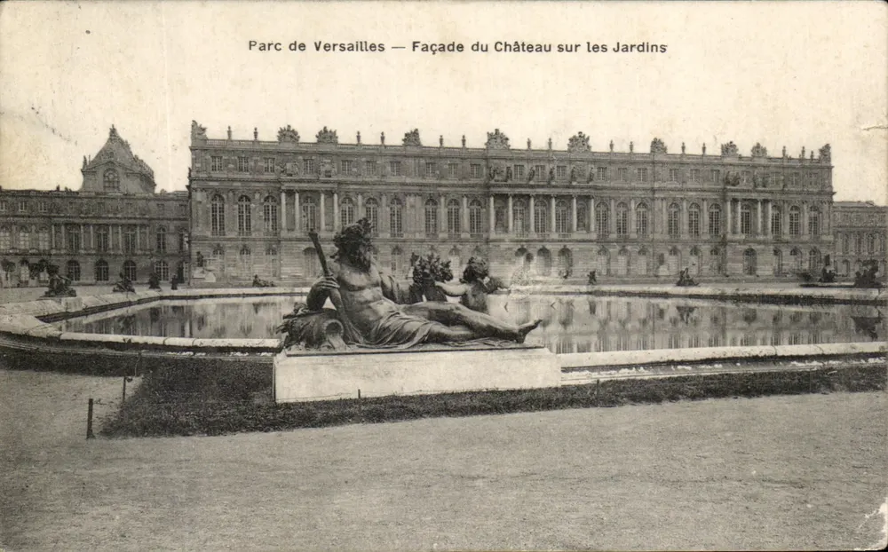 Parc de Versailles — Façade du Château sur les Jardins — Moreau, édit. Versailles - Vorderseite