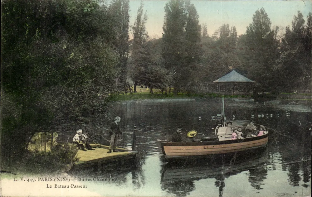 Paris (XIXe) — Buttes Chaumont — O Barco-Ponteiro - Frente
