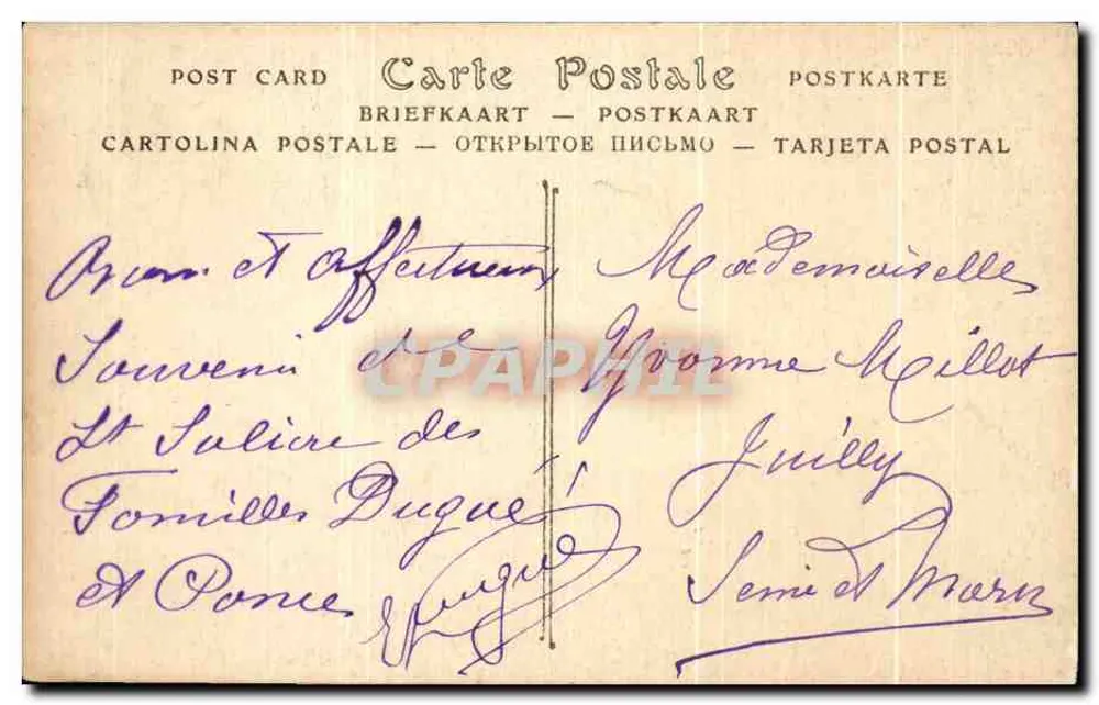 Junge Cancalaise — Bretonische Kleidung — ND Phot. 506 - Rückseite