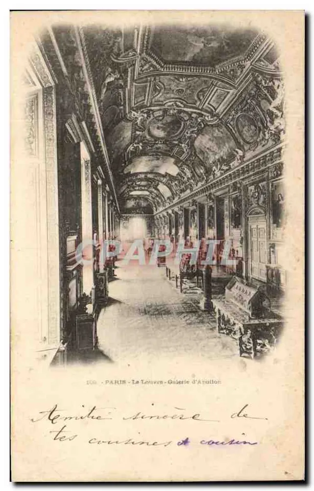 Paris - Die Louvre - Galerie Apollon — anonymer Verleger, Nr. 100 - Vorderseite