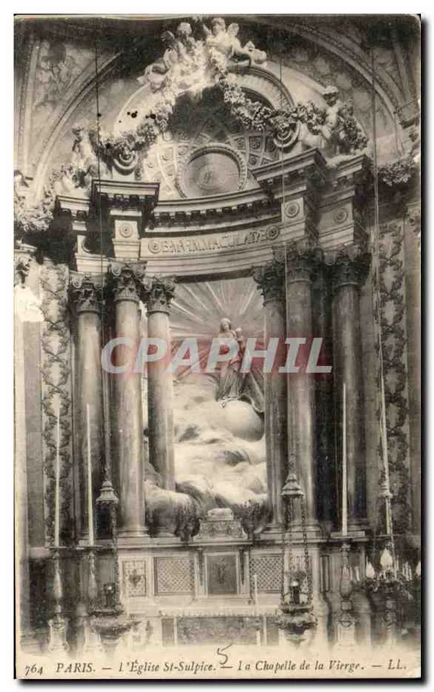 Paris — Die Kirche St-Sulpice — Die Kapelle der Jungfrau — LL, n° 764 - Vorderseite