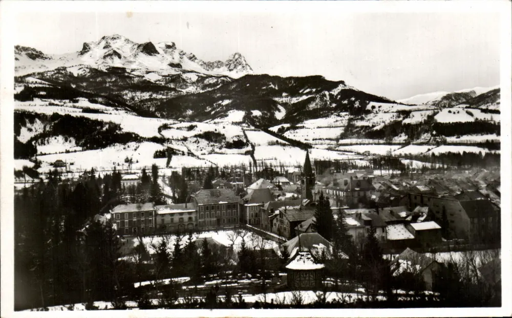 Barcelonnette unter Schnee — Allgemeiner Blick — B.A. — 509 - Vorderseite
