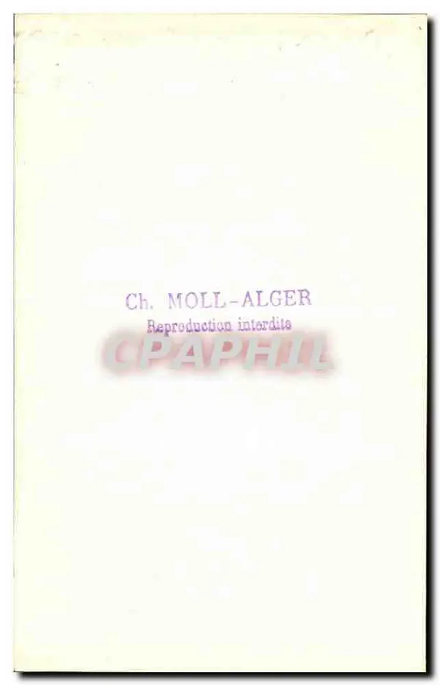 Vila com arquitetura oriental — Argélia — editor Ch. Moll-Alger - Verso