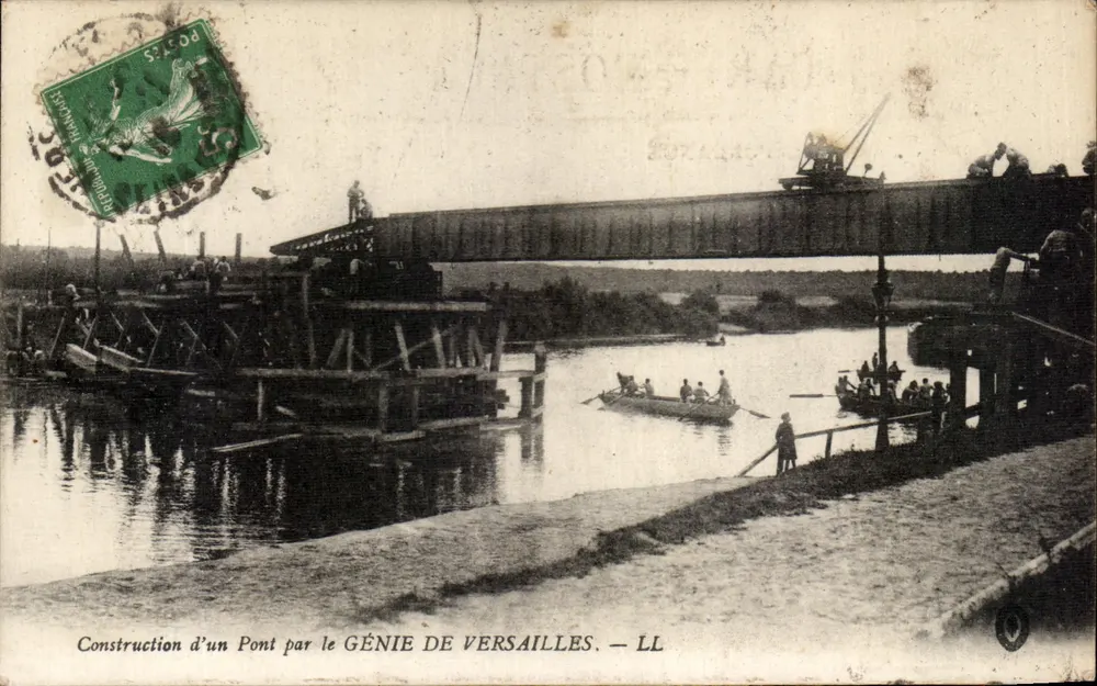 Bau eines Brückens durch das GÉNIE DE VERSAILLES — LL - Vorderseite