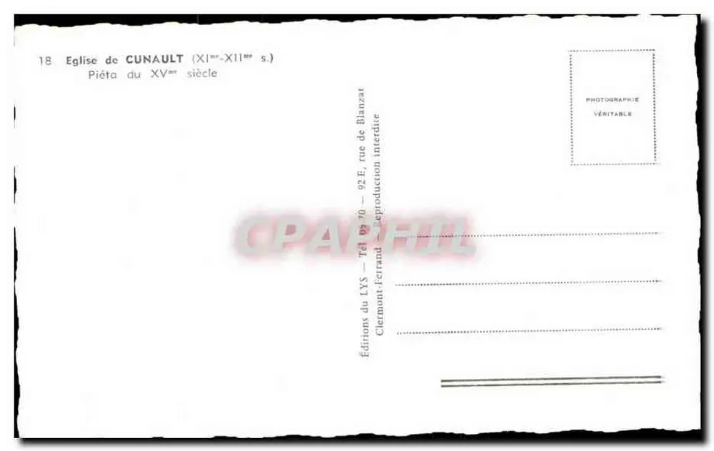 Pietá de Cunault — XVº século — Edições do LYS - Verso