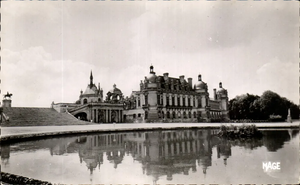 Chantilly (Oise) — O Grande Escalier, A Gerbe — Edição MAGE - Frente