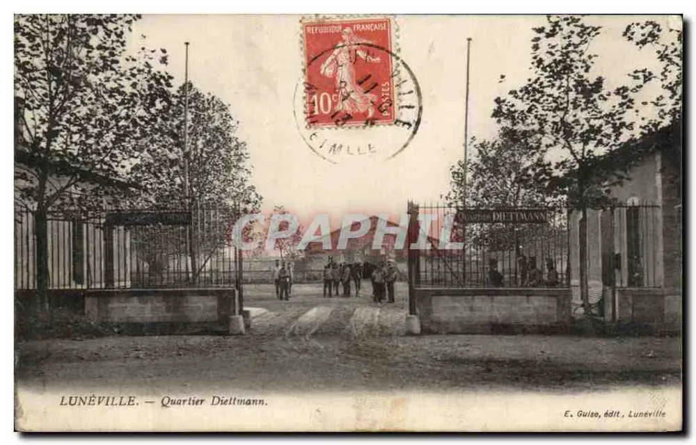Lunéville — Bairro Dieltmann — E. Guise, editor, Lunéville - Frente