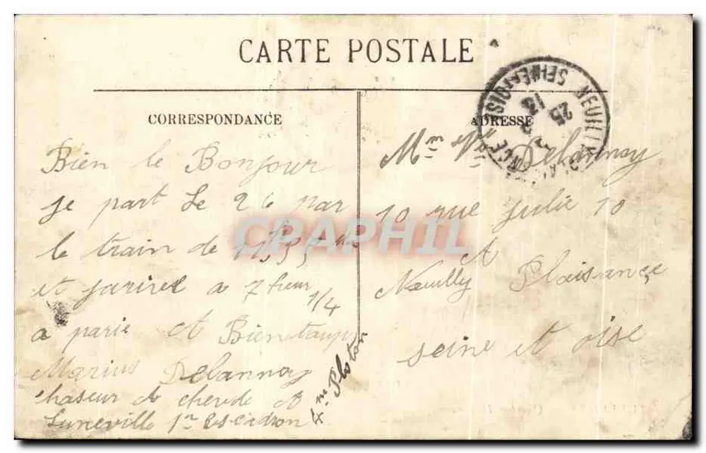 Lunéville — Bairro Dieltmann — E. Guise, editor, Lunéville - Verso