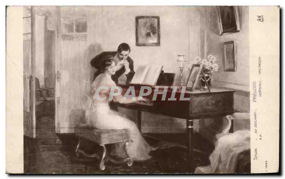 Prélude — scène intime à l'orgue — éditeur Salon, N° 1947 - Vorderseite