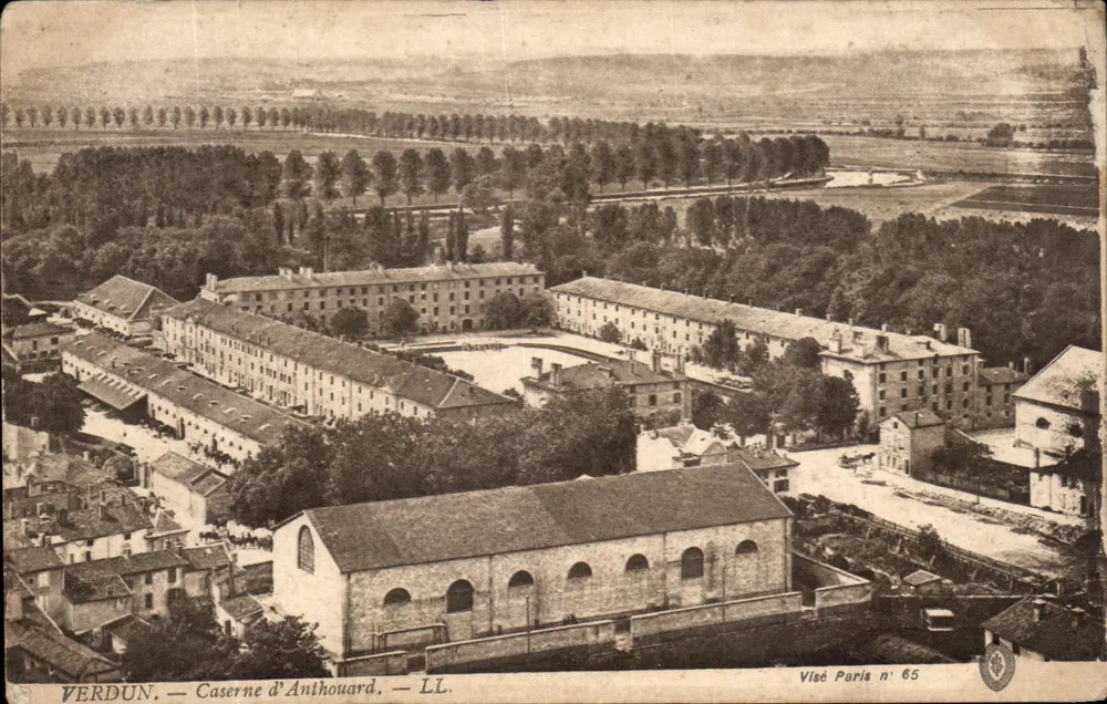 Verdun — Caserne d'Anthouard — Visé Paris n° 65 - Frente