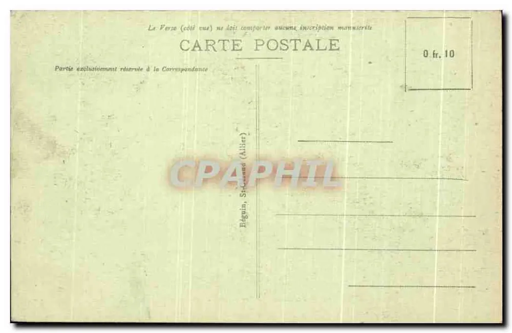 Vichy — Innenansicht des Schlosses Bourbon-Busset (14. Jahrhundert) — Ideal - Rückseite