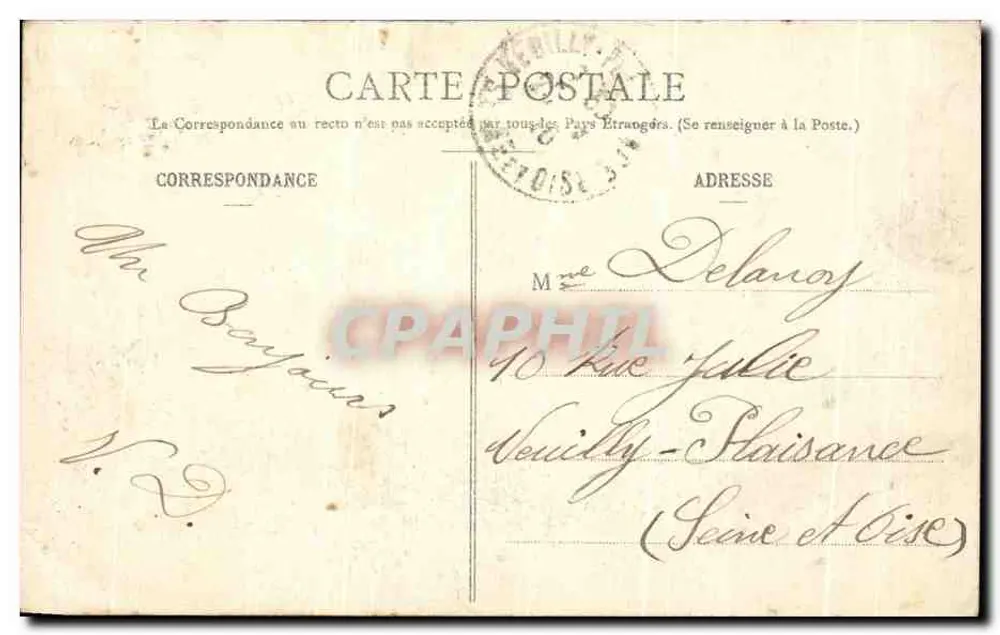 Gérardmer — Allgemeiner Blick vom Costet — Verlag Hommeyer et Ehret, Epinal, Serie 13 - Rückseite