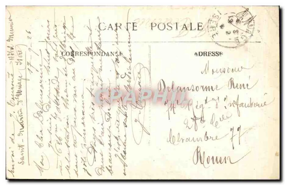 Uriage-les-Bains — Der Park und das Schloss — E.R. — n° 312 - Rückseite