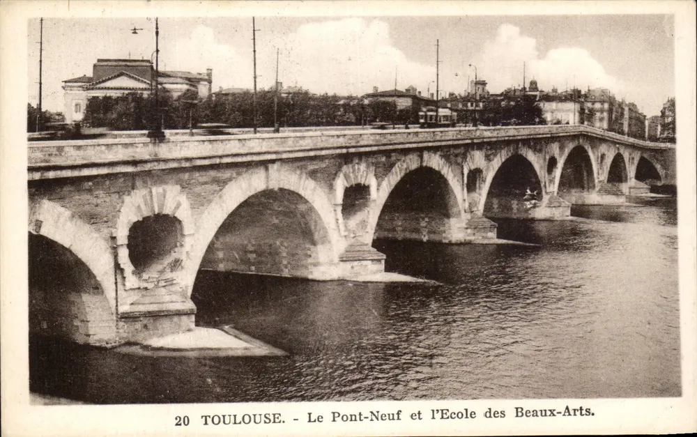 Toulouse - Der neue Brücke und die Akademie der Bildenden Künste - Vorderseite