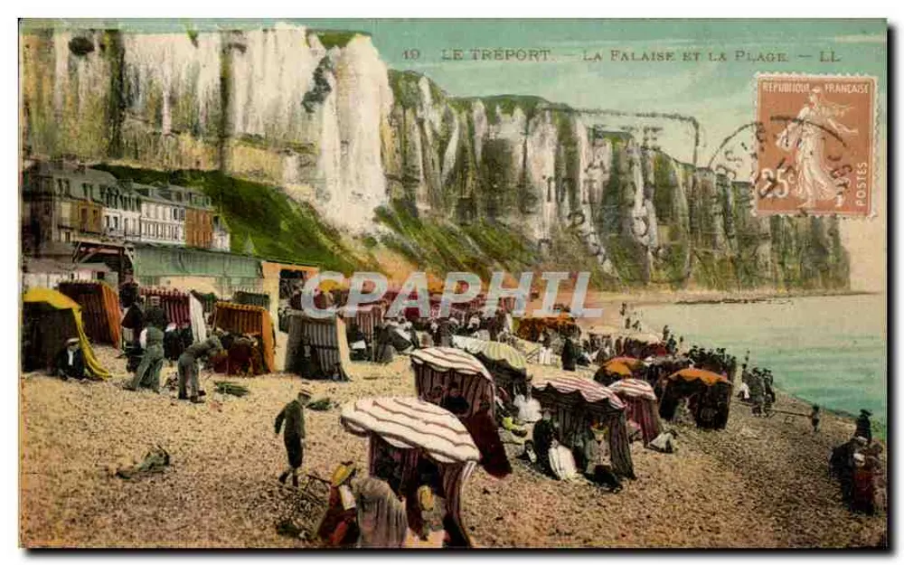 Le Tréport — Die Klippen und der Strand — LL - Vorderseite