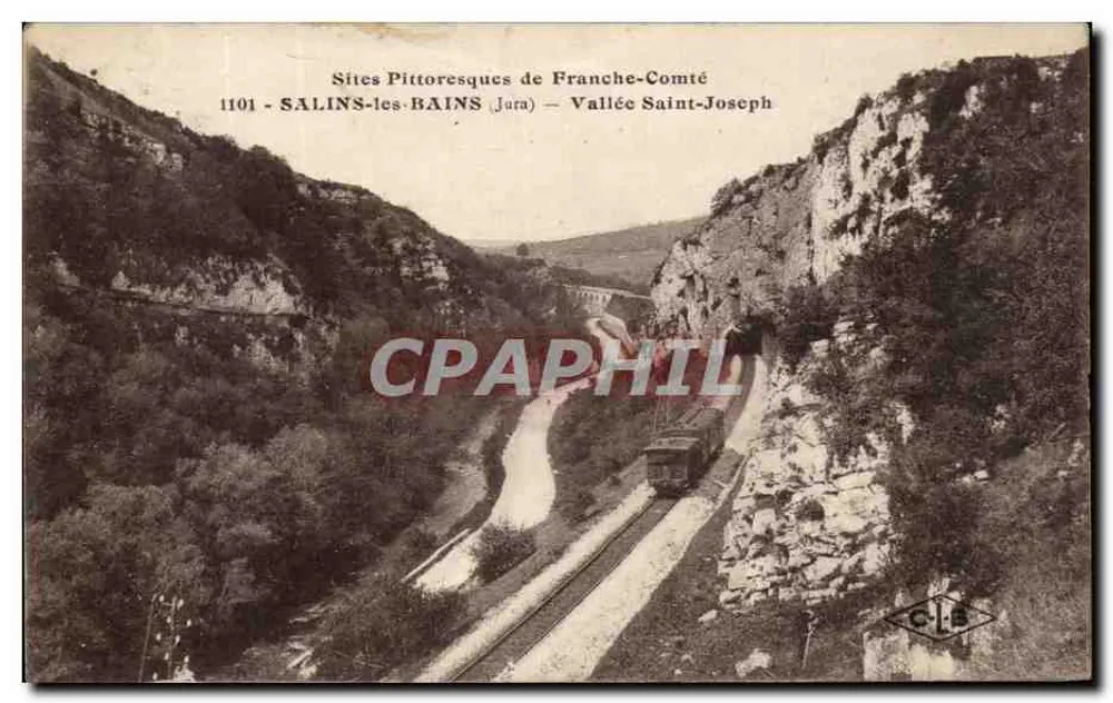 Salins-les-Bains (Jura) — Tal Saint-Joseph — Pittoreske Orte der Franche-Comté — C-L-B - Vorderseite