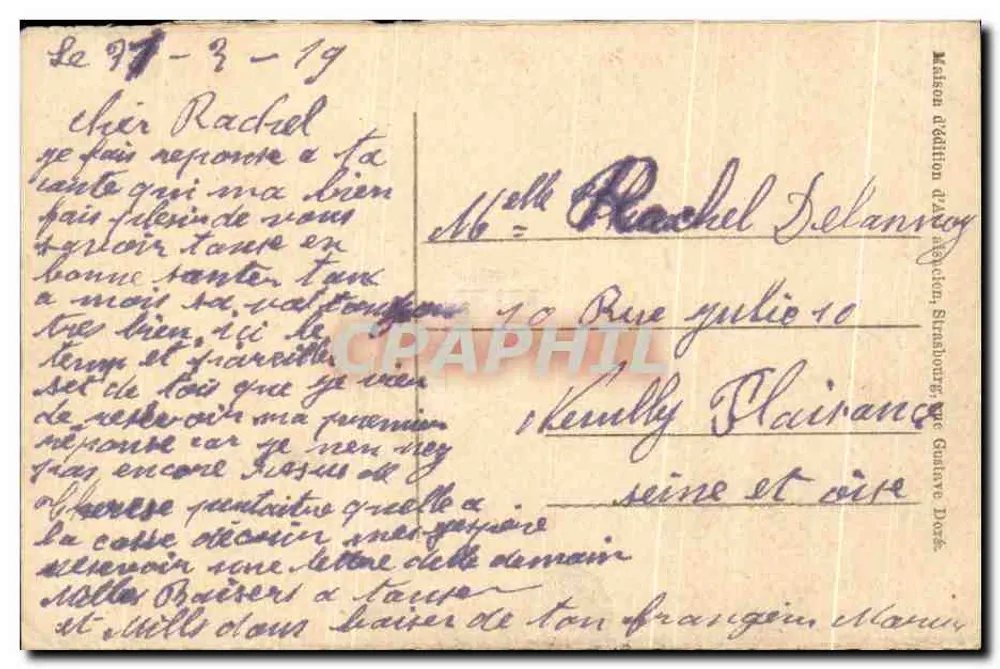 मल्हौस (ऊत्तरी रहन) — कॉलमार के फॉबर्ग — ए. स्ट्रासबर्ग के प्रकाशक, गुस्ताव डोरे रोड - पीछे