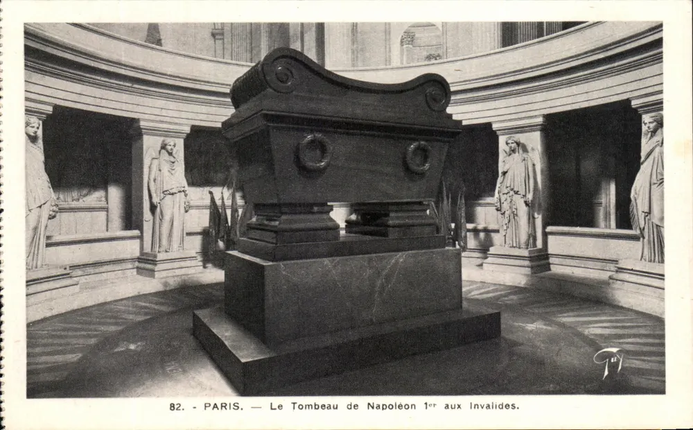 Paris — Ansicht des Grabes Napoleons I. in den Invaliden — Verlag A. Leconte, Nr. 82 - Vorderseite