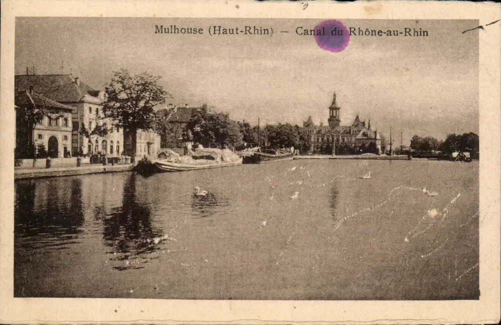 Mulhouse (Haut-Rhin) — Canal du Rhône-au-Rhin — Verlag Art Alzinden, Straßburg - Vorderseite
