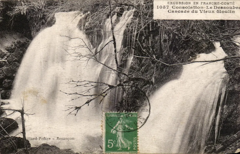 Cascades du Vieux Moulin — Franche-Comté — éditeur : Illard-Prêtre - Besançon, n° 1057 - Voorkant