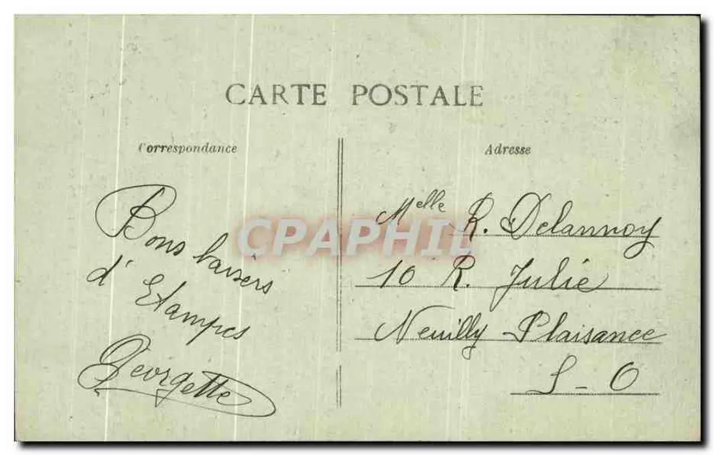 Étampes — Casa e Busto de Anne de Pisseleu — Editor: C. Lameau - Verso
