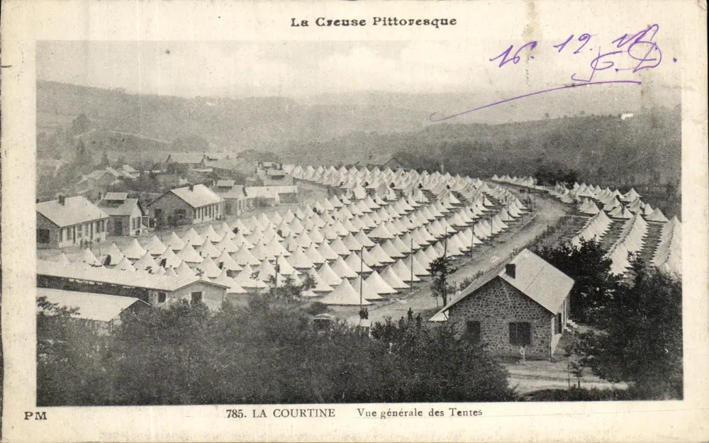 La Creuse Pittoresque — Vue générale des Tentes — PM, n° 785 - Vorderseite