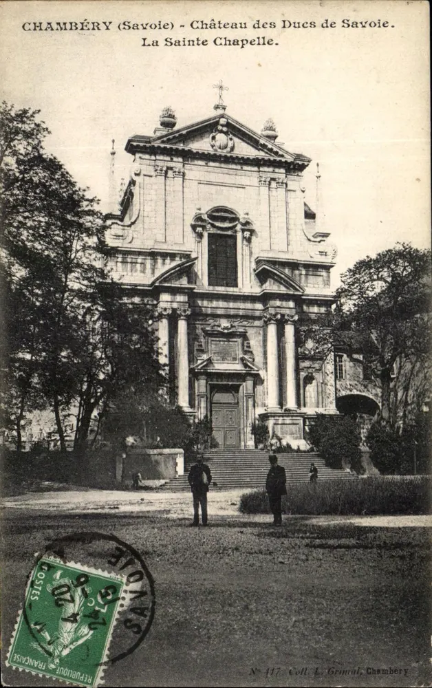 Chambéry (Savoie) - Schloss der Herzöge von Savoyen. Die Heilige Kapelle. - Vorderseite