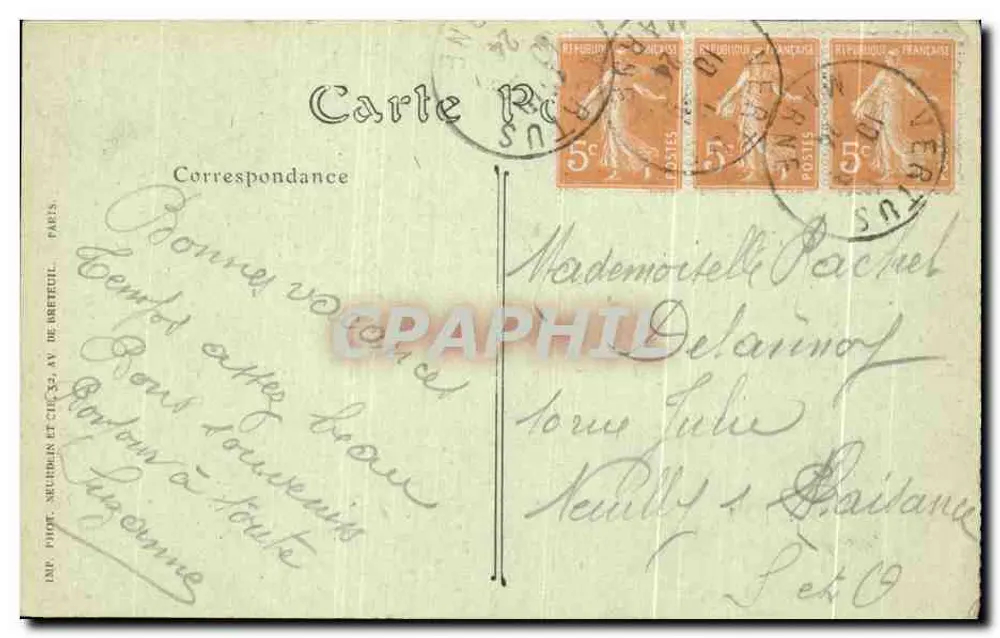 Châlons-sur-Marne — O Bairro Forgeot — Imp. Piot, Séchelin & Cie, 53 - Verso