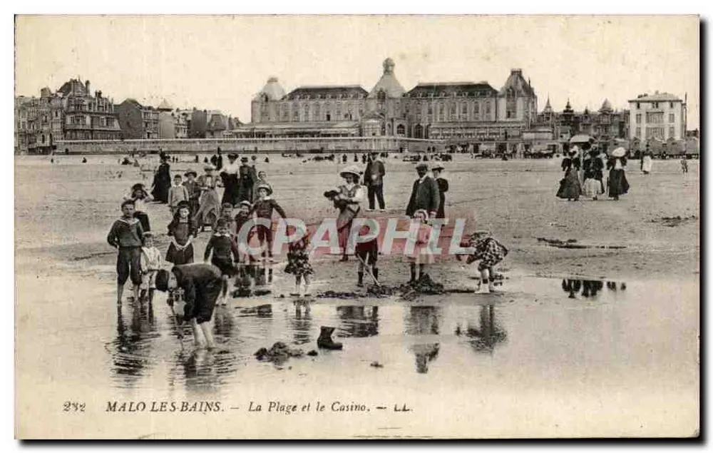 Malo-les-Bains — Die Strandpromenade und das Casino — LL. n° 232 - Vorderseite