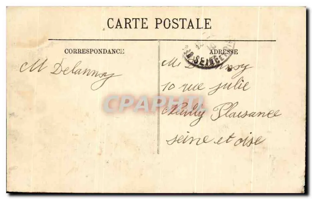 Cambrai — Hotel de Ville Martin-Martine — LL. n°70 - Rückseite