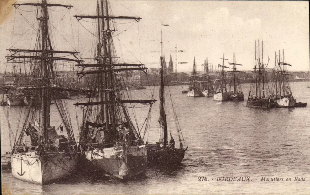 Bordeaux - Navios em Baía — Edição Larreix, n° 274 - Frente