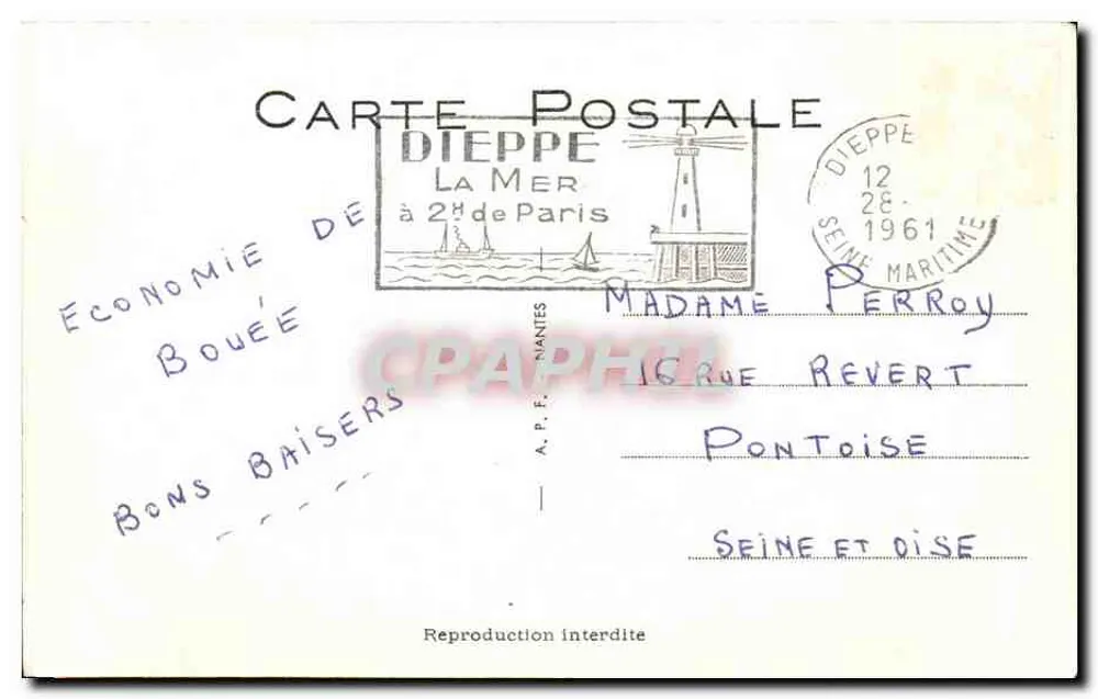 Boule de Suif hat Spaß — Edition A.P.F. NANTES n°25 - Rückseite