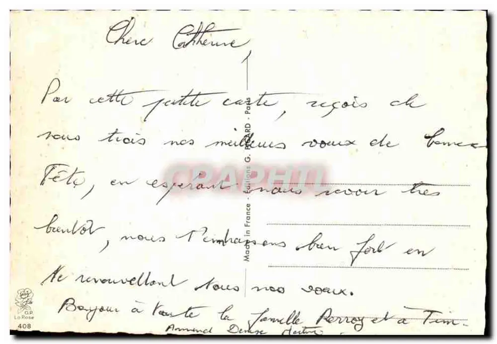 Festa de Santa Catarina — Vive Santa Catarina — editor G. Pard — n°408 - Verso