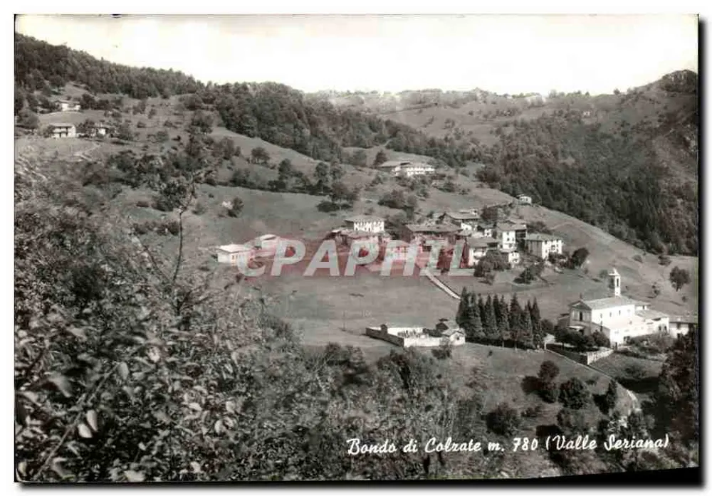 Bondo di Colzate m. 780 (Valle Seriana) — vista panoramica — Cartoline Poli Albino - Recto