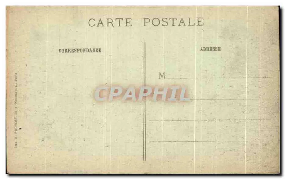 Zerstörte deutsche Schützengräben — Champagne - Tahure (Marne) — R. P. n° 457 - Rückseite