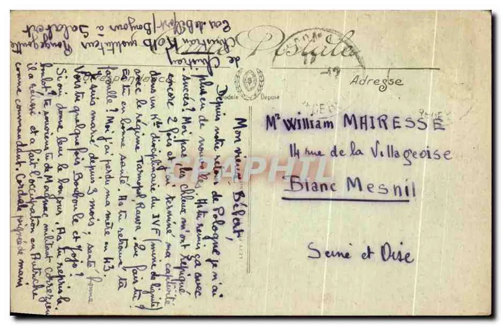 Route du Ballon d'Alsace — L'Étang du Petit Haut — LL. - Rückseite